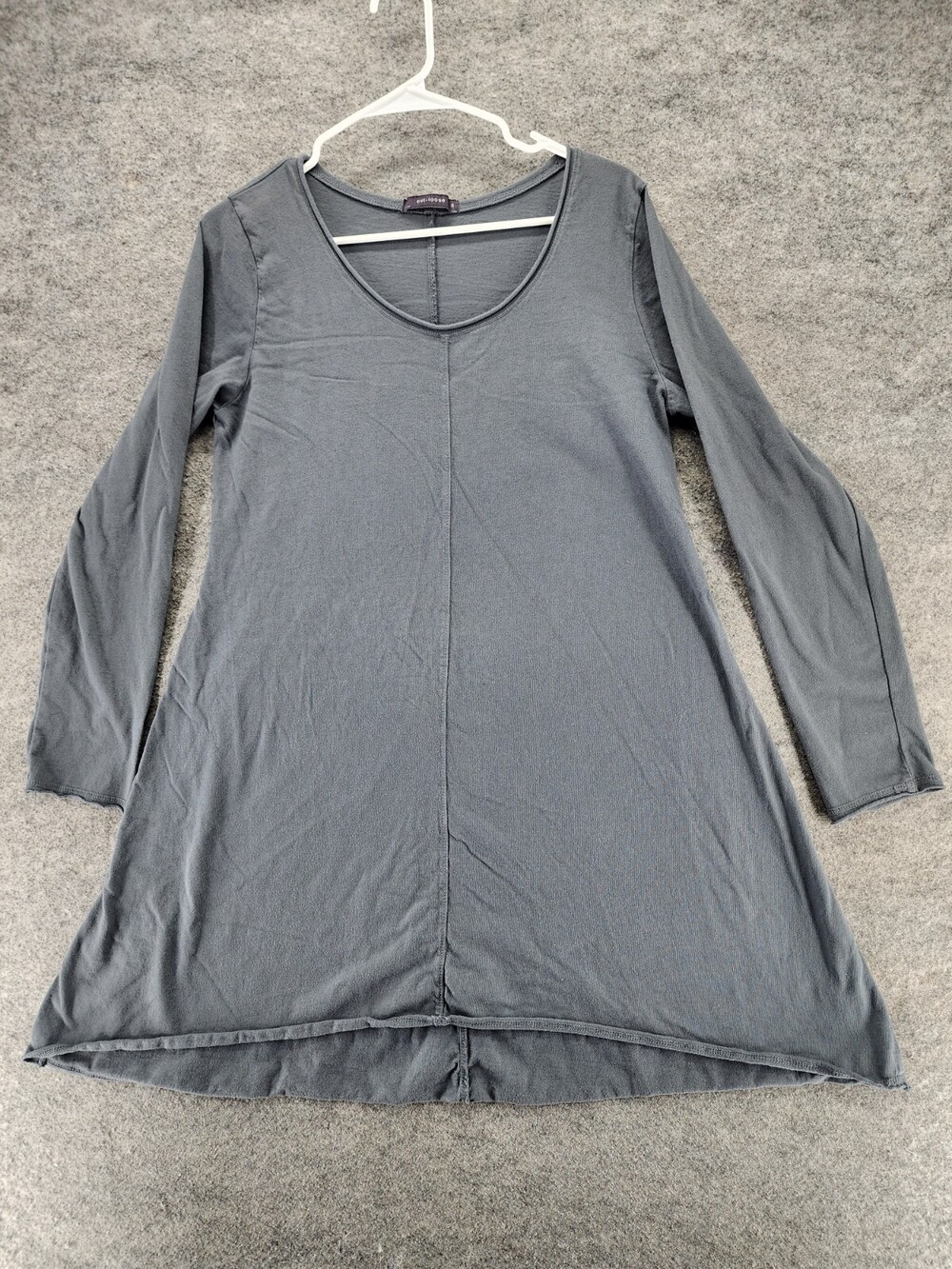 Cut Loose Dress Womens Medium Long Sleeve Gray A Line